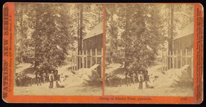 Groupe à Glacier Point, Yosemite - Carleton E. Watkins
